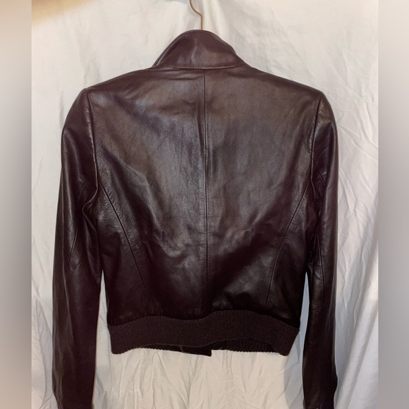 DKNY Italian Leather Biker Jacket - Picture 9 of 14